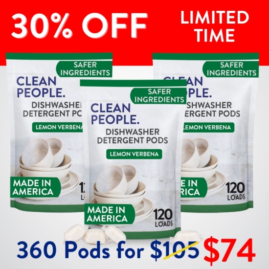 We are offering a YEAR’S worth (360 Loads) of our Dishwasher Detergent for 30% OFF.

***Because this Bundle is already discounted 30%, coupon codes do not apply to it!