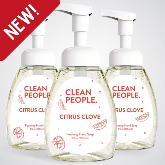 &nbsp;
Our Clean People Liquid Foaming Hand Soap turns everyday washing into a fresh, feel-good moment. Each scent is a little burst of joy—light, bubbly foam that leaves your hands soft, clean, and smelling amazing. Gentle on skin, tough on grime, and made with cleaner ingredients.